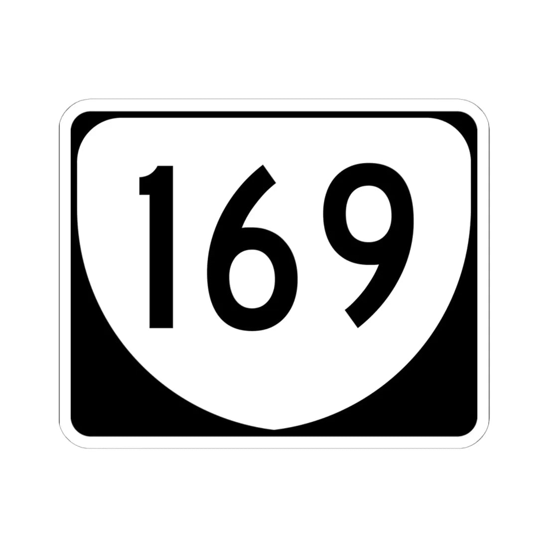Virginia 169 (Virginia) (Road Sign) STICKER Vinyl Kiss-Cut Decal 6 Inch White - The Sticker Space