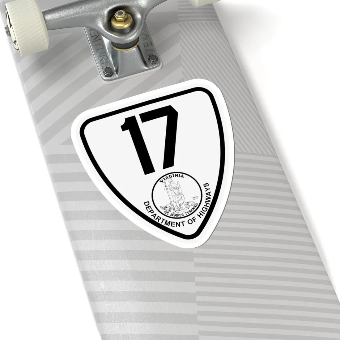 Virginia 17 1924 (Virginia) (Road Sign) STICKER Vinyl Kiss-Cut Decal - The Sticker Space