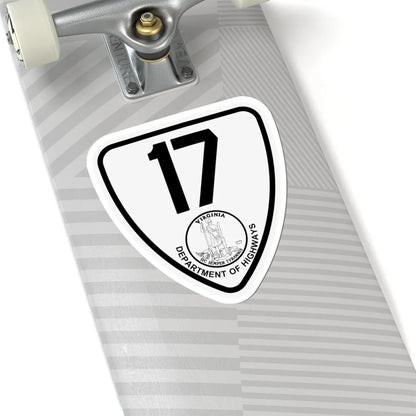 Virginia 17 1924 (Virginia) (Road Sign) STICKER Vinyl Kiss-Cut Decal - The Sticker Space