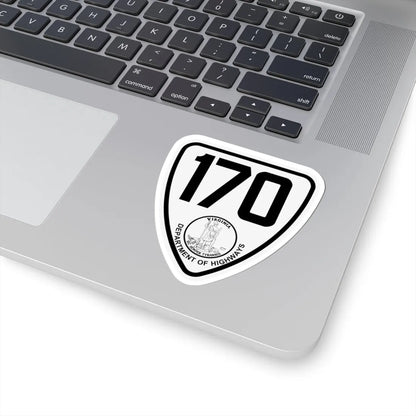Virginia 170 1924 (Virginia) (Road Sign) STICKER Vinyl Kiss-Cut Decal - The Sticker Space