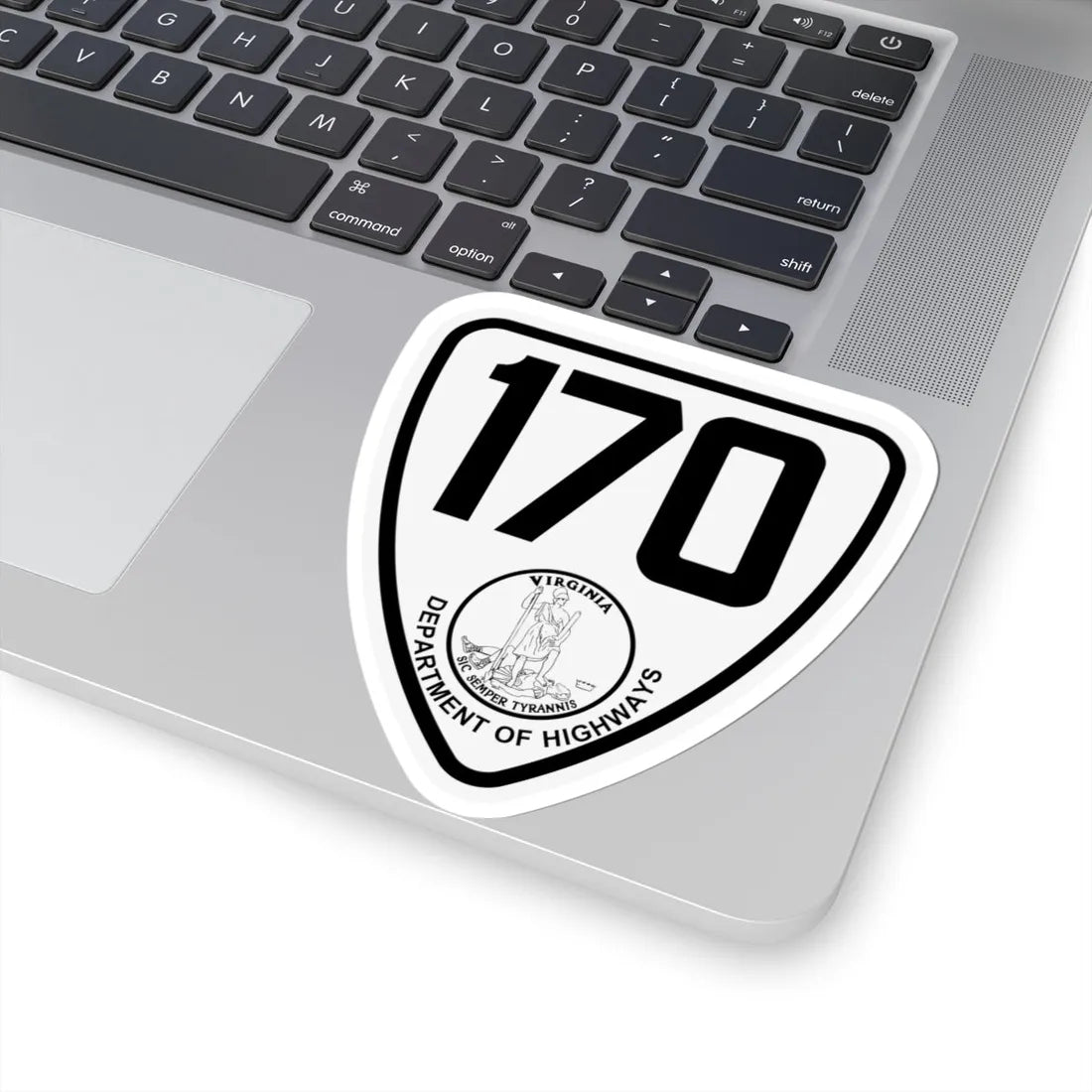 Virginia 170 1924 (Virginia) (Road Sign) STICKER Vinyl Kiss-Cut Decal - The Sticker Space