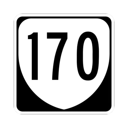 Virginia 170 1980 (Virginia) (Road Sign) STICKER Vinyl Kiss-Cut Decal 2 Inch White - The Sticker Space
