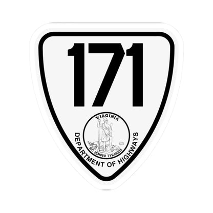 Virginia 171 1924 (Virginia) (Road Sign) STICKER Vinyl Kiss-Cut Decal 2 Inch White - The Sticker Space