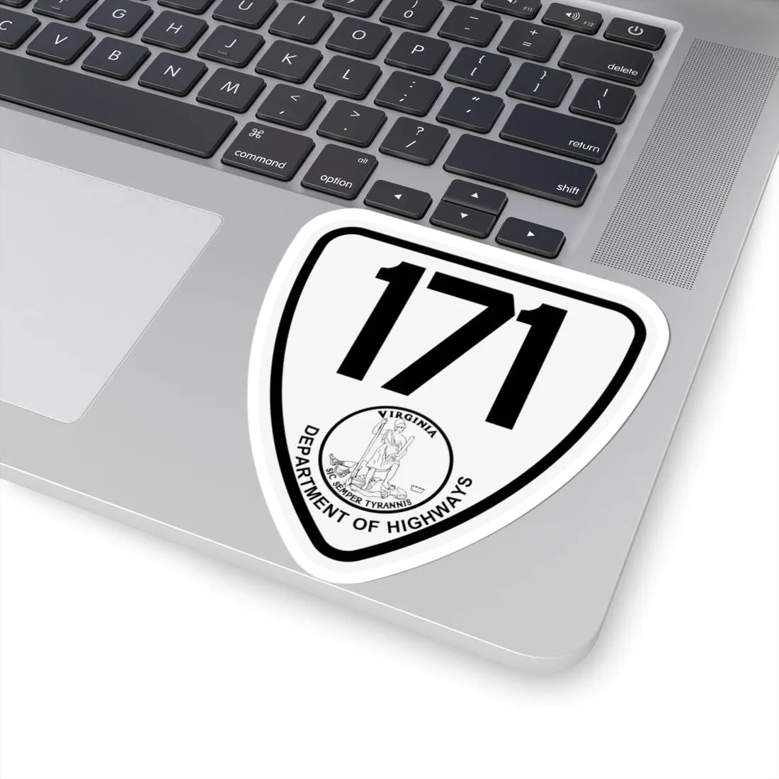 Virginia 171 1924 (Virginia) (Road Sign) STICKER Vinyl Kiss-Cut Decal - The Sticker Space