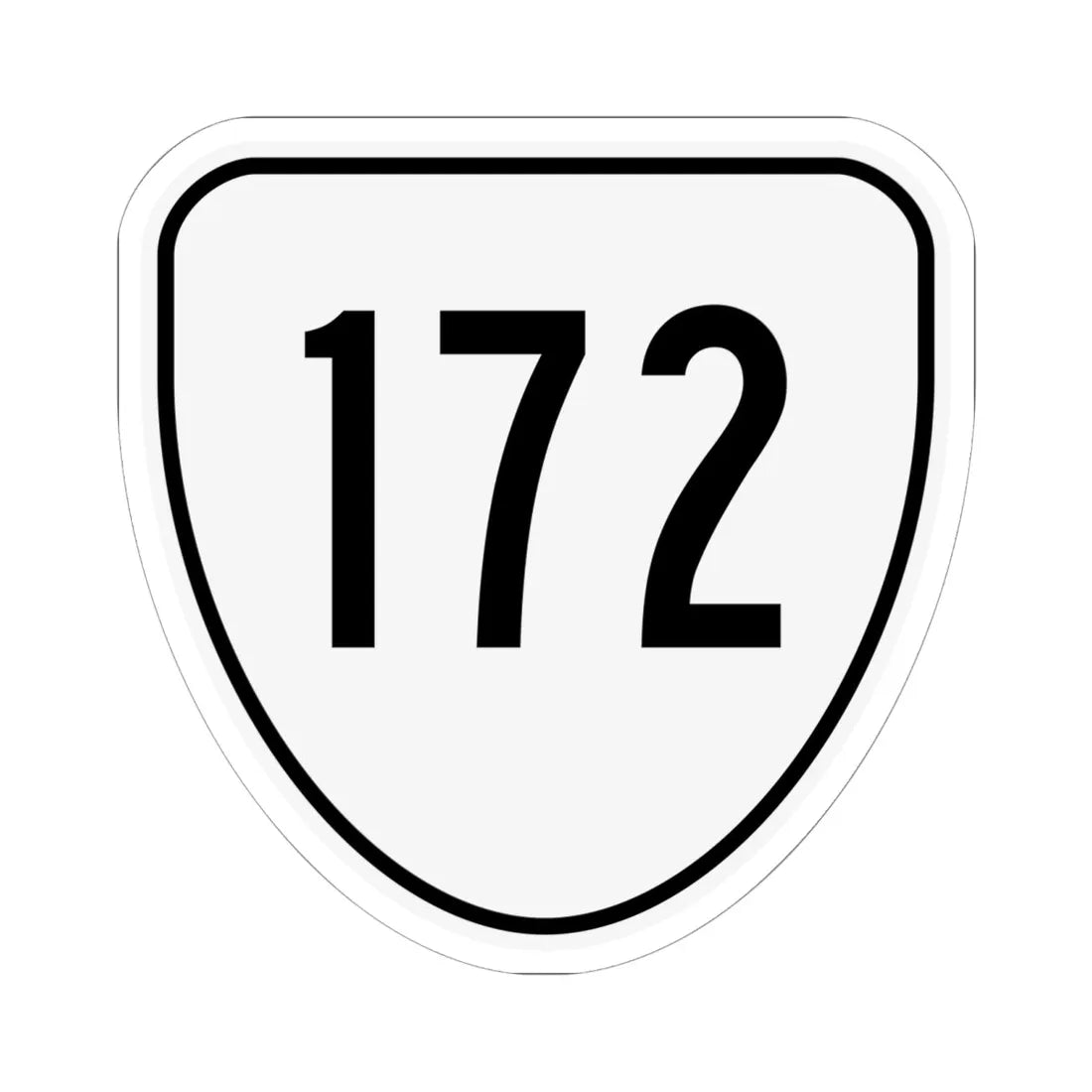 Virginia 172 1956 (Virginia) (Road Sign) STICKER Vinyl Kiss-Cut Decal 6 Inch White - The Sticker Space