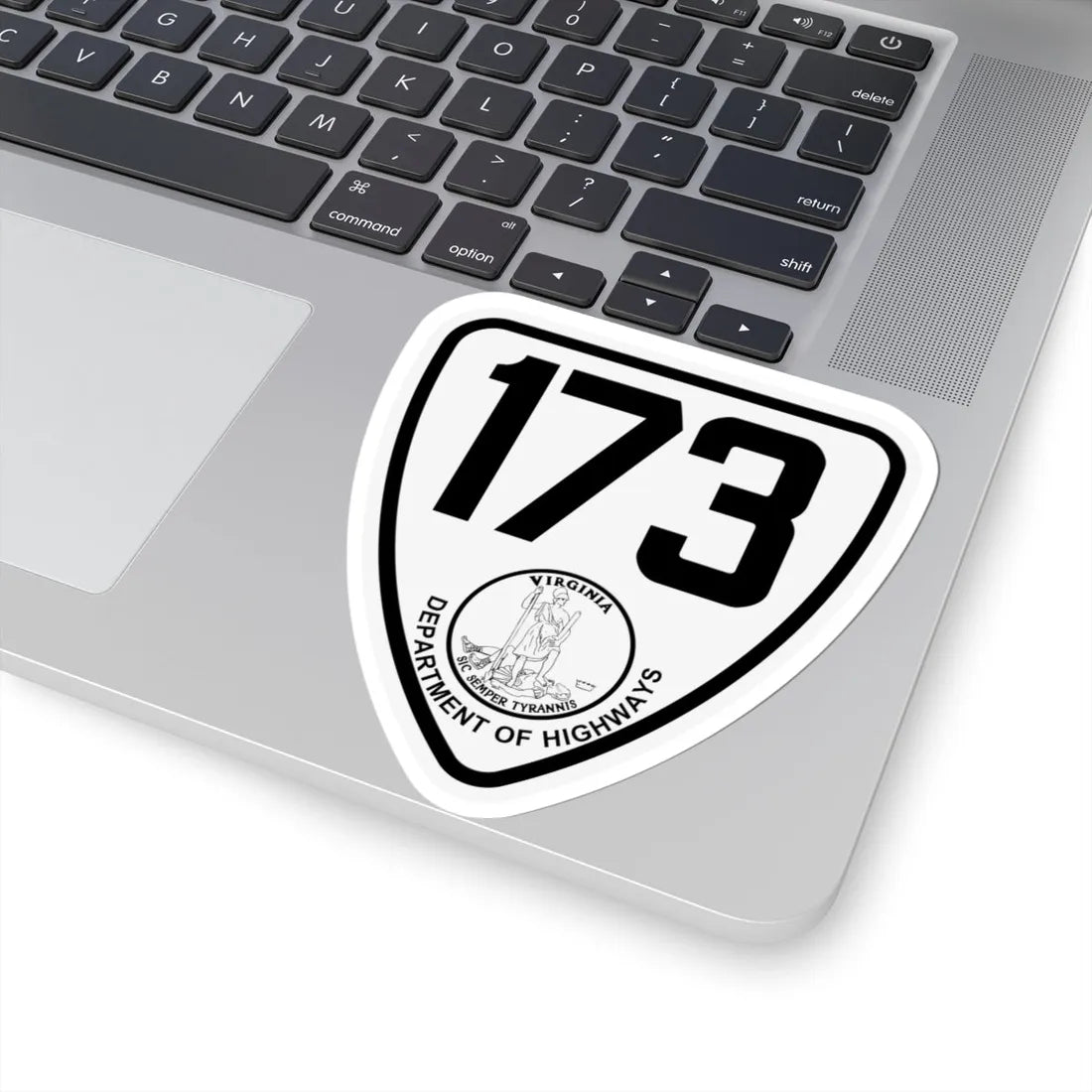 Virginia 173 1924 (Virginia) (Road Sign) STICKER Vinyl Kiss-Cut Decal - The Sticker Space