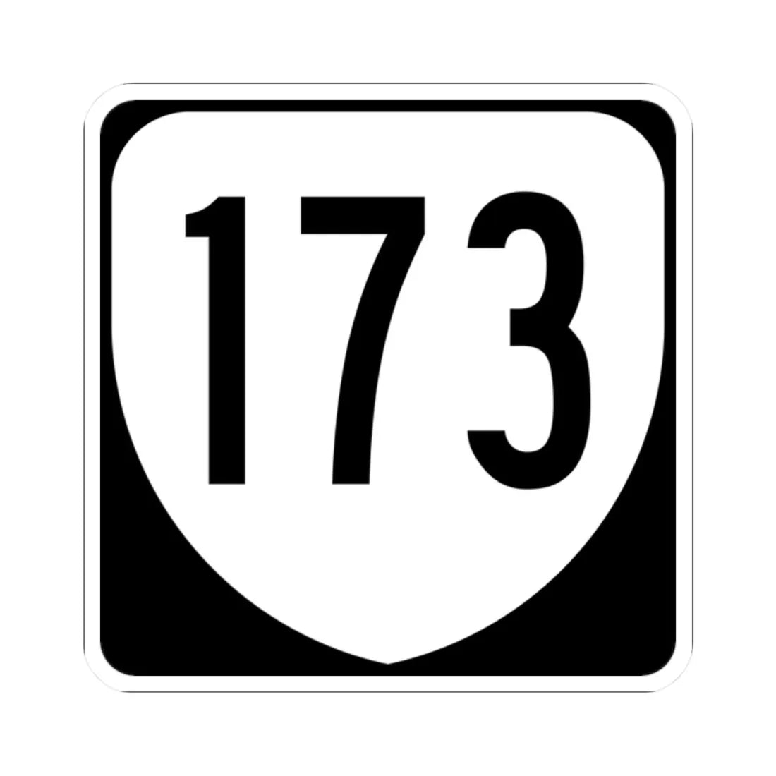 Virginia 173 1980 (Virginia) (Road Sign) STICKER Vinyl Kiss-Cut Decal 2 Inch White - The Sticker Space
