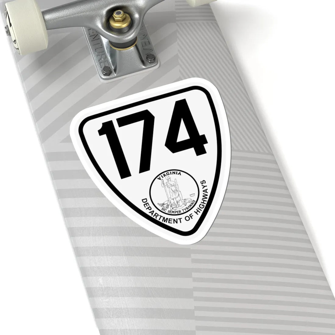 Virginia 174 1924 (Virginia) (Road Sign) STICKER Vinyl Kiss-Cut Decal - The Sticker Space