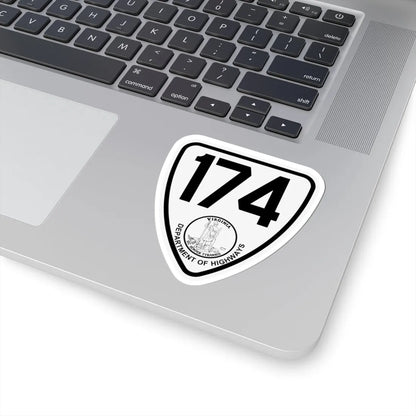 Virginia 174 1924 (Virginia) (Road Sign) STICKER Vinyl Kiss-Cut Decal - The Sticker Space