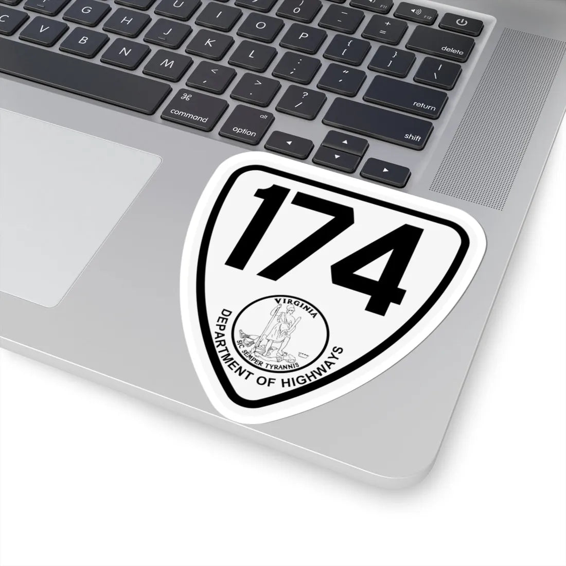 Virginia 174 1924 (Virginia) (Road Sign) STICKER Vinyl Kiss-Cut Decal - The Sticker Space