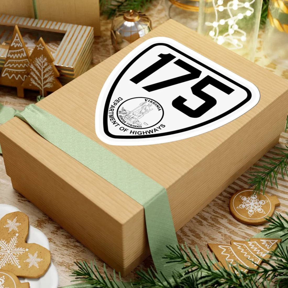 Virginia 175 1924 (Virginia) (Road Sign) STICKER Vinyl Kiss-Cut Decal - The Sticker Space