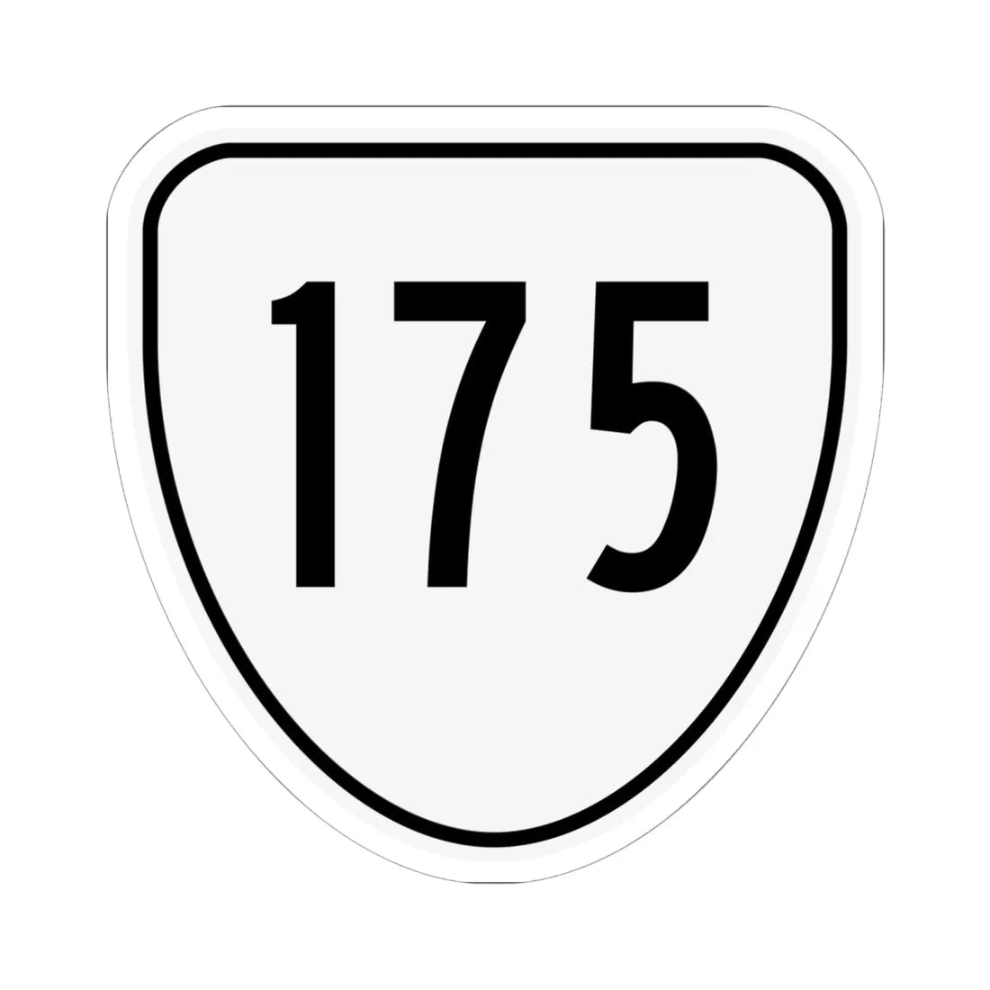 Virginia 175 1956 (Virginia) (Road Sign) STICKER Vinyl Kiss-Cut Decal 6 Inch White - The Sticker Space