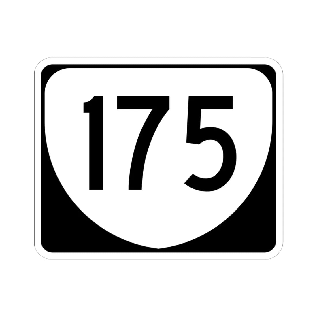 Virginia 175 (Virginia) (Road Sign) STICKER Vinyl Kiss-Cut Decal 4 Inch White - The Sticker Space