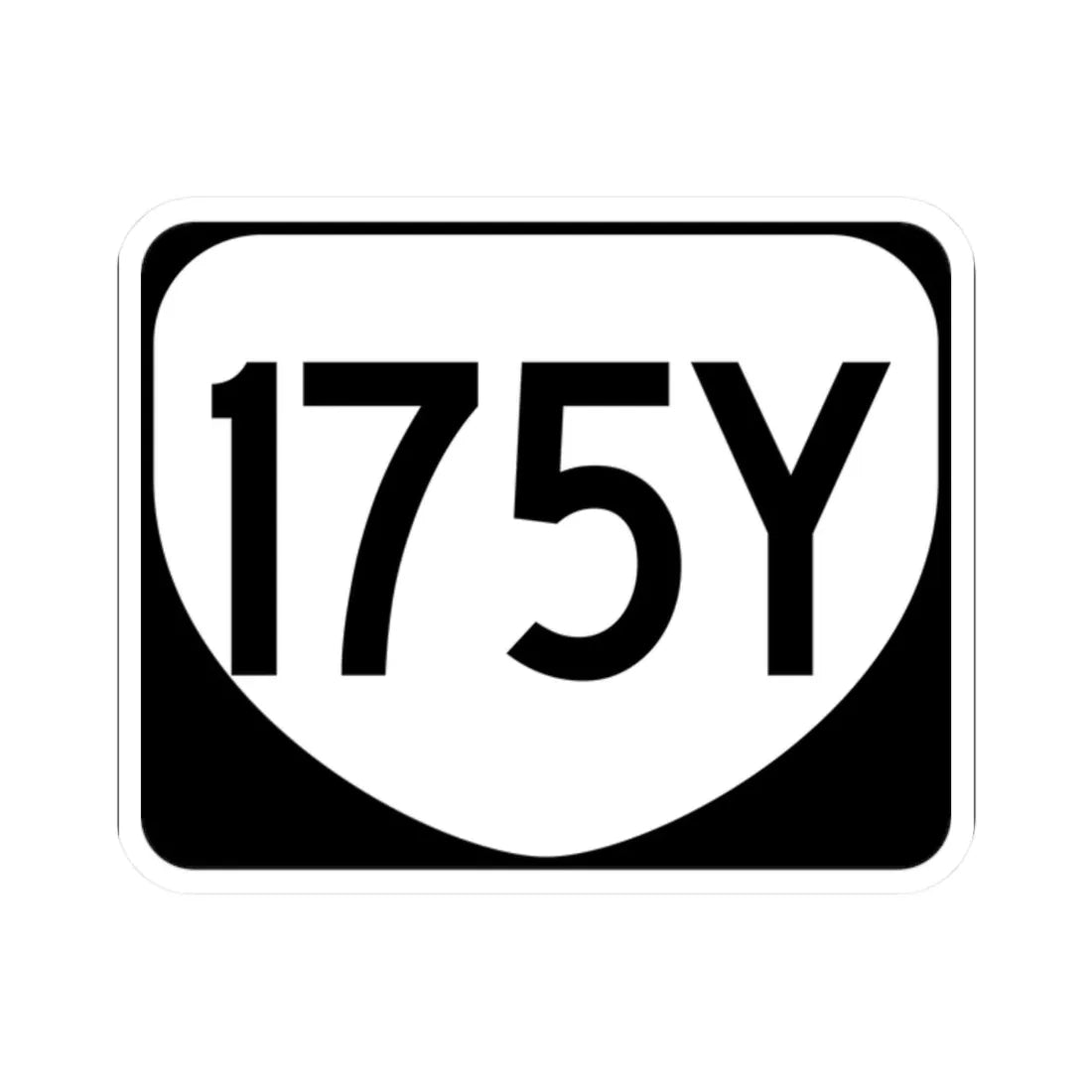 Virginia 175Y (Virginia) (Road Sign) STICKER Vinyl Kiss-Cut Decal 2 Inch White - The Sticker Space