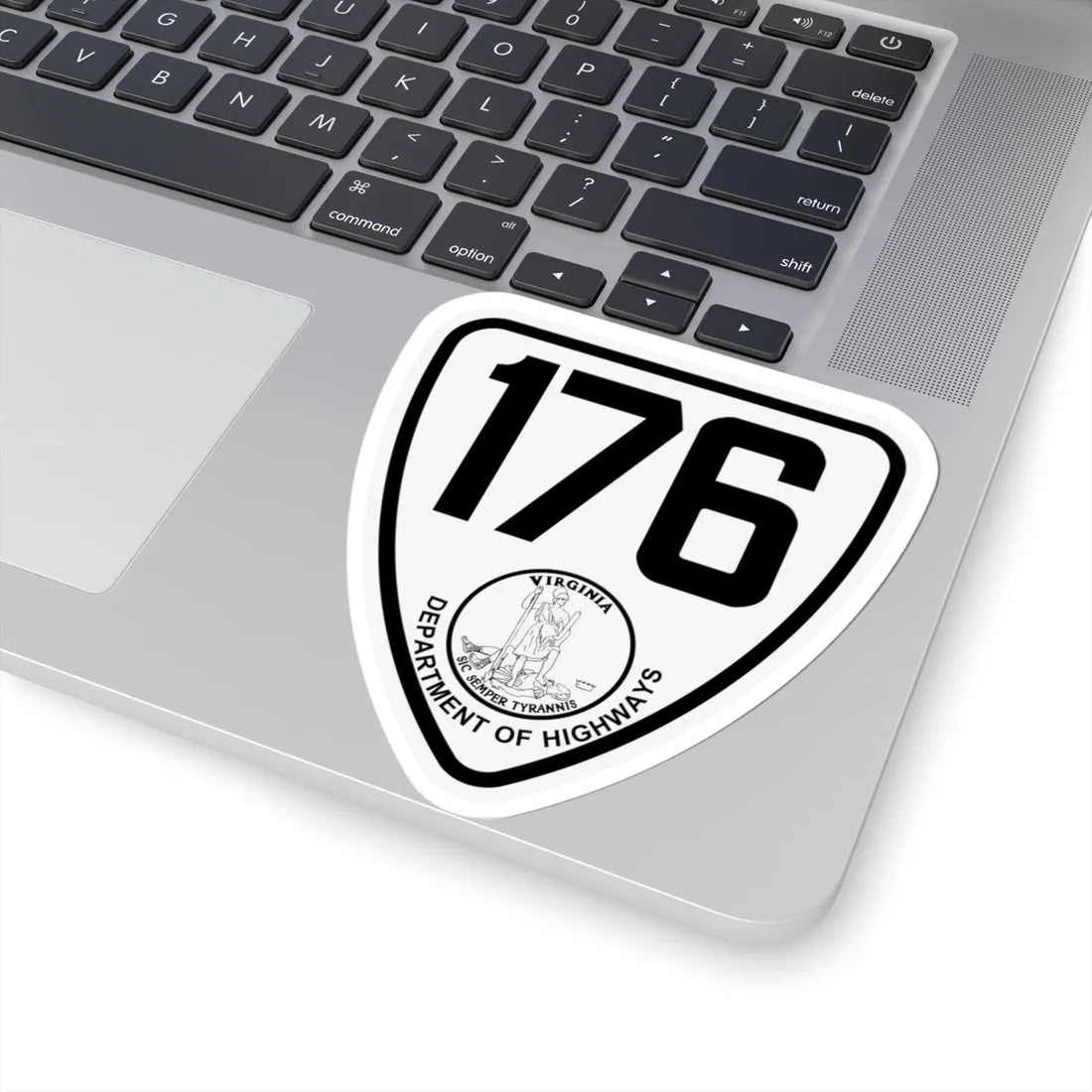 Virginia 176 1924 (Virginia) (Road Sign) STICKER Vinyl Kiss-Cut Decal - The Sticker Space