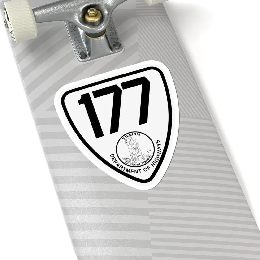 Virginia 177 1924 (Virginia) (Road Sign) STICKER Vinyl Kiss-Cut Decal - The Sticker Space