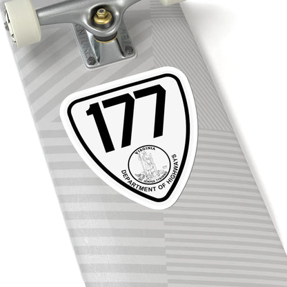 Virginia 177 1924 (Virginia) (Road Sign) STICKER Vinyl Kiss-Cut Decal - The Sticker Space