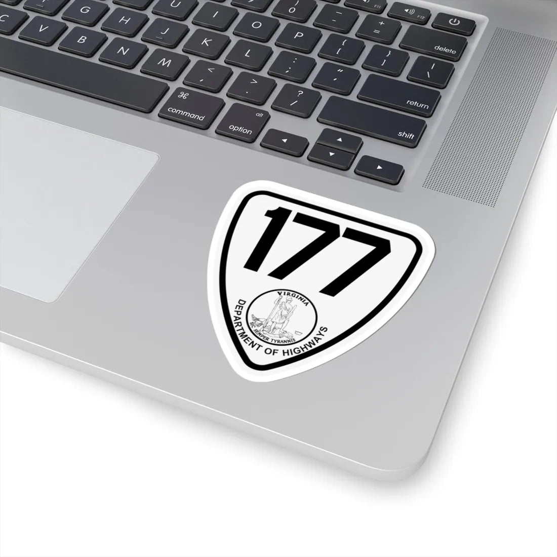 Virginia 177 1924 (Virginia) (Road Sign) STICKER Vinyl Kiss-Cut Decal - The Sticker Space