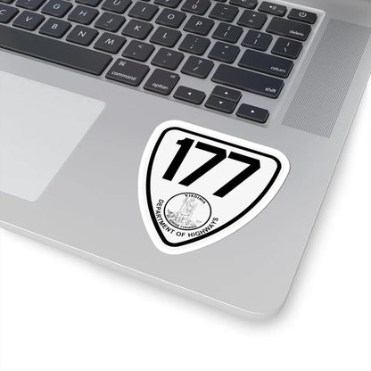 Virginia 177 1924 (Virginia) (Road Sign) STICKER Vinyl Kiss-Cut Decal - The Sticker Space