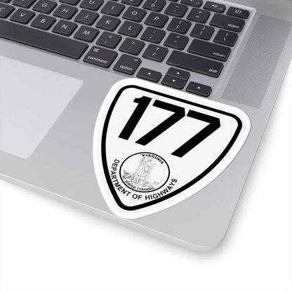 Virginia 177 1924 (Virginia) (Road Sign) STICKER Vinyl Kiss-Cut Decal - The Sticker Space