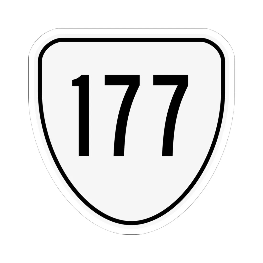 Virginia 177 1956 (Virginia) (Road Sign) STICKER Vinyl Kiss-Cut Decal 4 Inch White - The Sticker Space