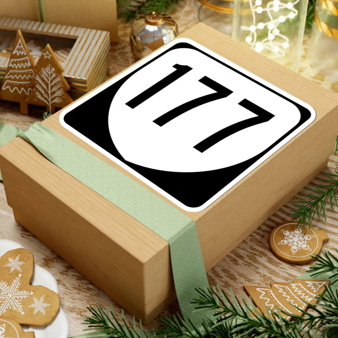 Virginia 177 1980 (Virginia) (Road Sign) STICKER Vinyl Kiss-Cut Decal - The Sticker Space