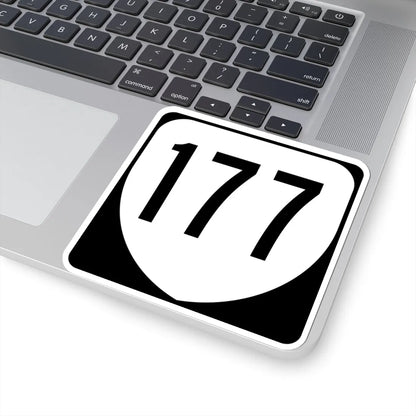 Virginia 177 1980 (Virginia) (Road Sign) STICKER Vinyl Kiss-Cut Decal - The Sticker Space