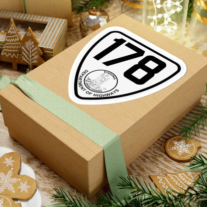 Virginia 178 1924 (Virginia) (Road Sign) STICKER Vinyl Kiss-Cut Decal - The Sticker Space