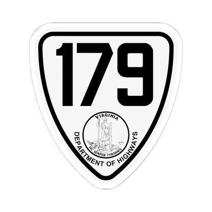 Virginia 179 1924 (Virginia) (Road Sign) STICKER Vinyl Kiss-Cut Decal 6 Inch White - The Sticker Space