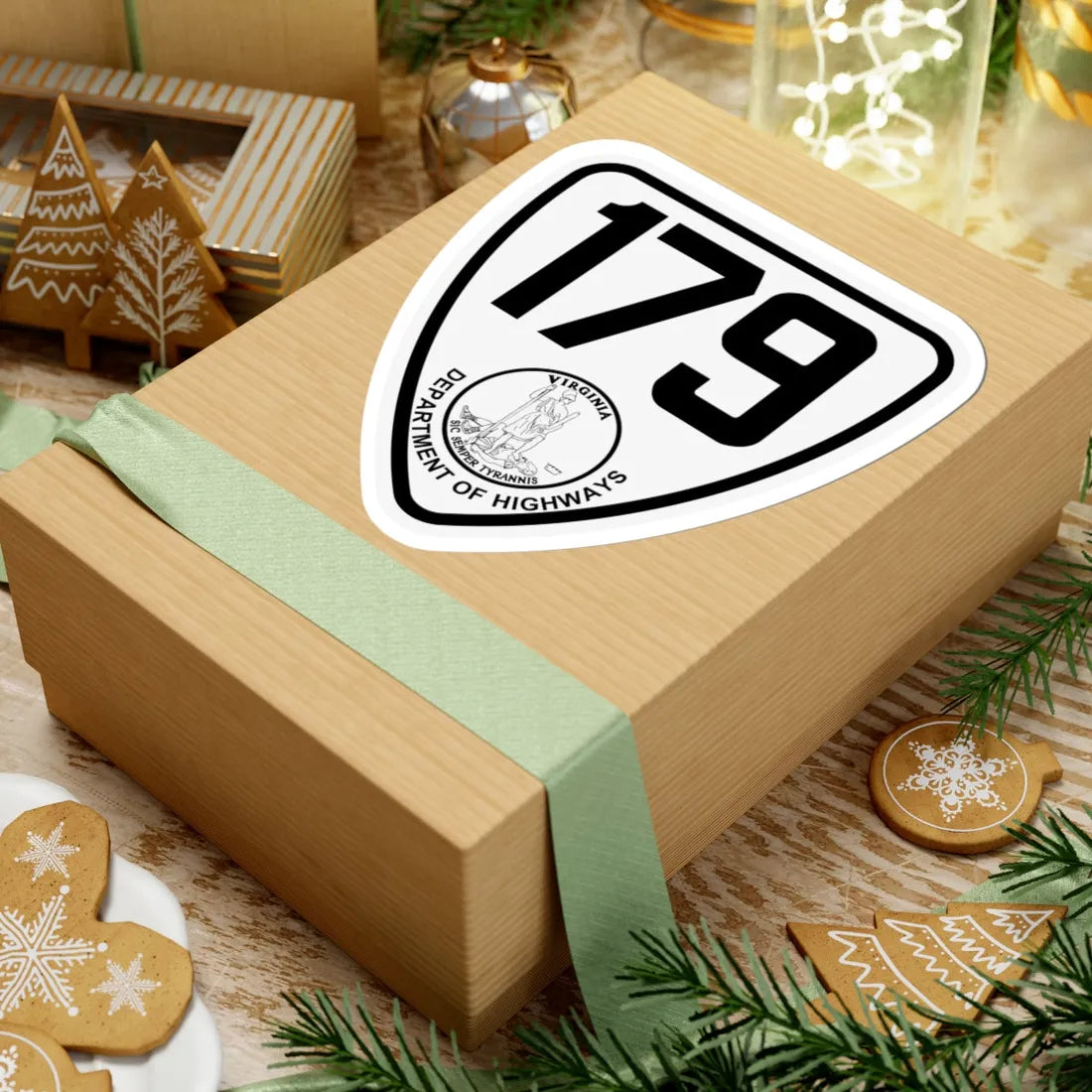 Virginia 179 1924 (Virginia) (Road Sign) STICKER Vinyl Kiss-Cut Decal - The Sticker Space