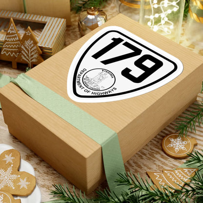 Virginia 179 1924 (Virginia) (Road Sign) STICKER Vinyl Kiss-Cut Decal - The Sticker Space