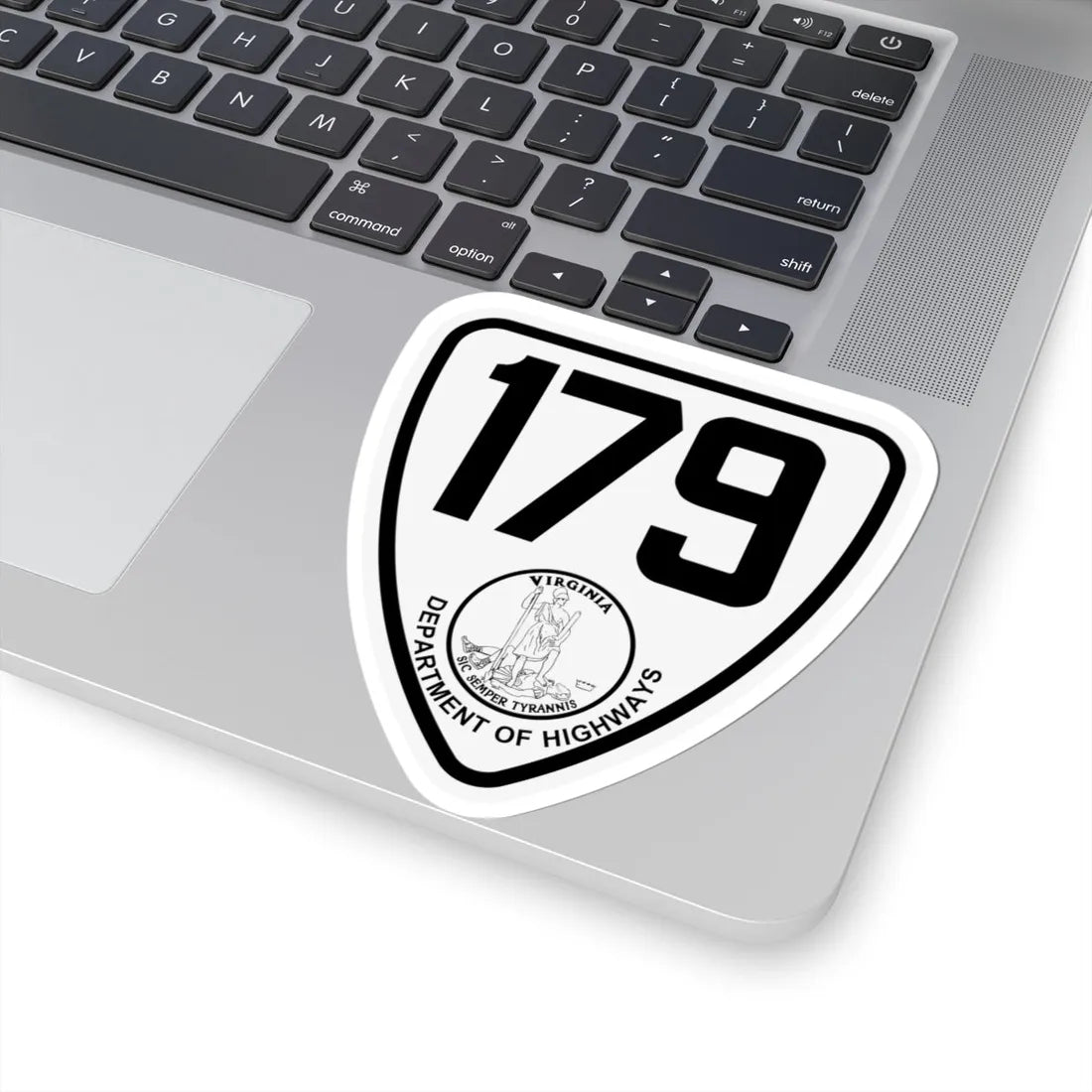 Virginia 179 1924 (Virginia) (Road Sign) STICKER Vinyl Kiss-Cut Decal - The Sticker Space