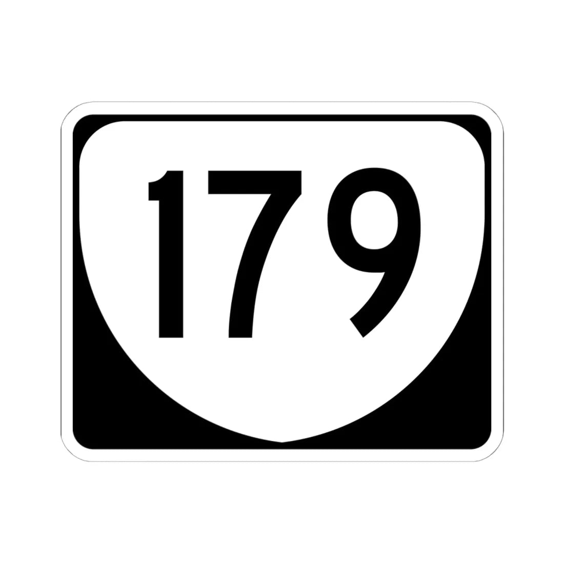 Virginia 179 (Virginia) (Road Sign) STICKER Vinyl Kiss-Cut Decal 6 Inch White - The Sticker Space