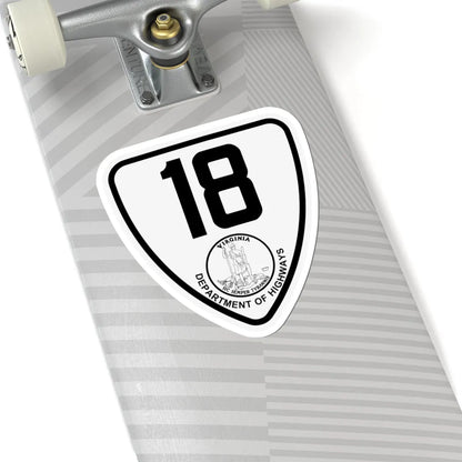 Virginia 18 1924 (Virginia) (Road Sign) STICKER Vinyl Kiss-Cut Decal - The Sticker Space