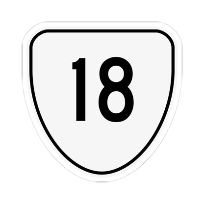 Virginia 18 1956 (Virginia) (Road Sign) STICKER Vinyl Kiss-Cut Decal 4 Inch White - The Sticker Space