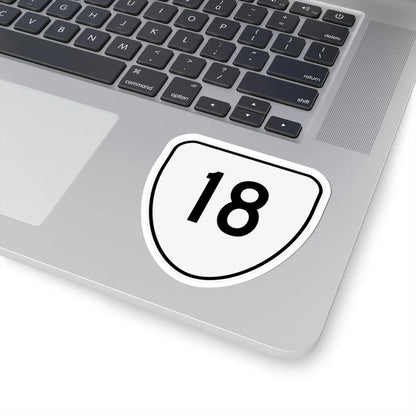 Virginia 18 1956 (Virginia) (Road Sign) STICKER Vinyl Kiss-Cut Decal - The Sticker Space