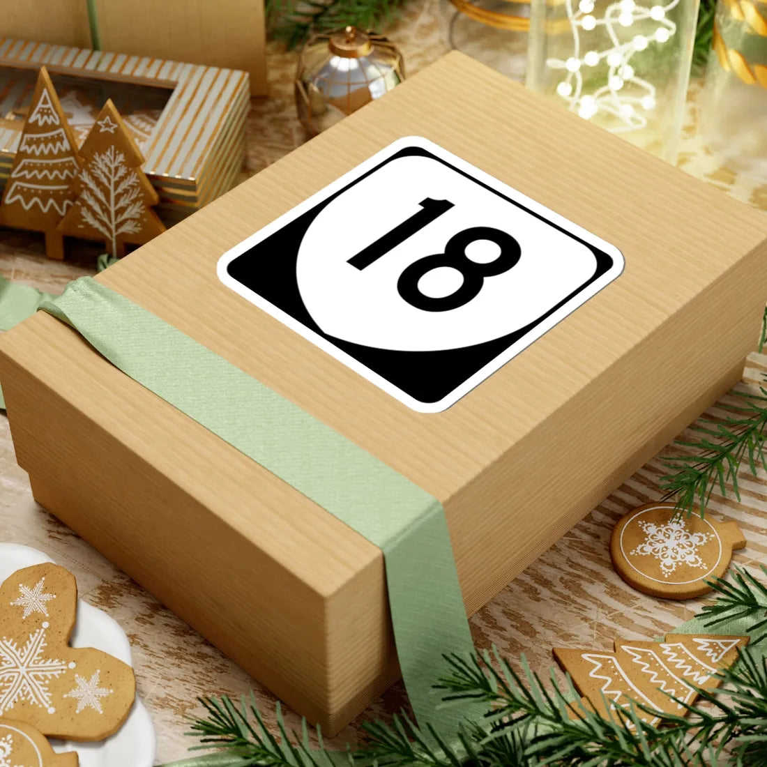 Virginia 18 (Virginia) (Road Sign) STICKER Vinyl Kiss-Cut Decal - The Sticker Space