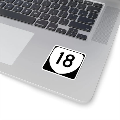 Virginia 18 (Virginia) (Road Sign) STICKER Vinyl Kiss-Cut Decal - The Sticker Space