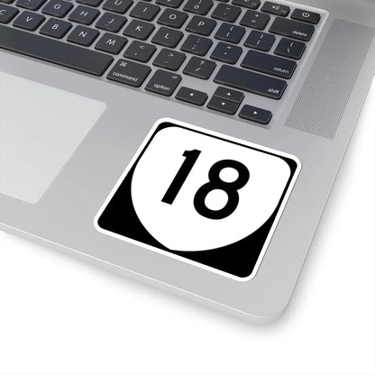 Virginia 18 (Virginia) (Road Sign) STICKER Vinyl Kiss-Cut Decal - The Sticker Space