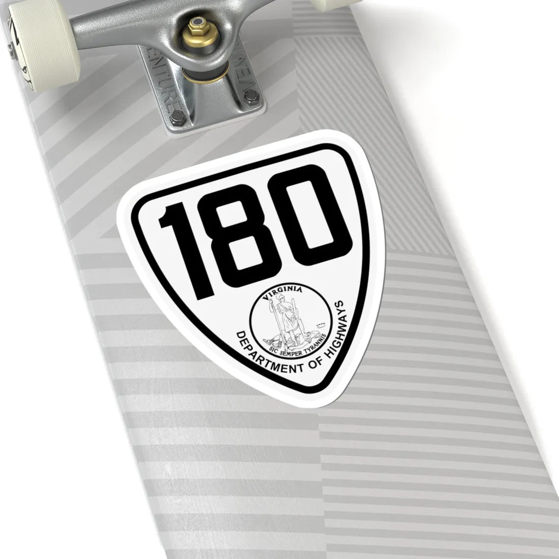 Virginia 180 1924 (Virginia) (Road Sign) STICKER Vinyl Kiss-Cut Decal - The Sticker Space