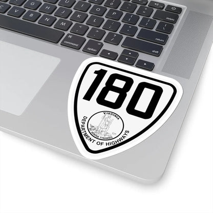 Virginia 180 1924 (Virginia) (Road Sign) STICKER Vinyl Kiss-Cut Decal - The Sticker Space