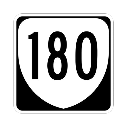 Virginia 180 1980 (Virginia) (Road Sign) STICKER Vinyl Kiss-Cut Decal 3 Inch White - The Sticker Space