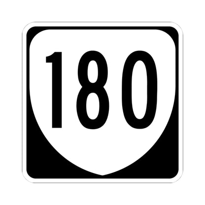 Virginia 180 1980 (Virginia) (Road Sign) STICKER Vinyl Kiss-Cut Decal 4 Inch White - The Sticker Space