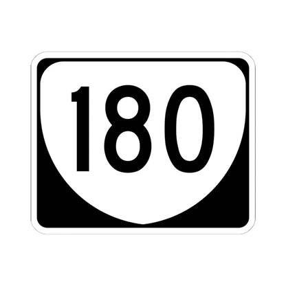 Virginia 180 (Virginia) (Road Sign) STICKER Vinyl Kiss-Cut Decal 6 Inch White - The Sticker Space