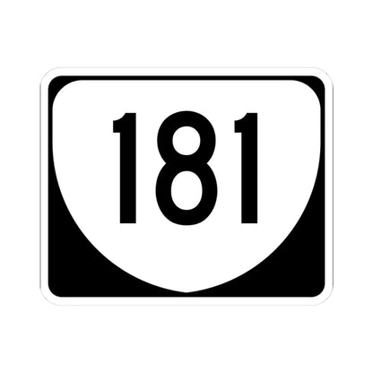 Virginia 181 (Virginia) (Road Sign) STICKER Vinyl Kiss-Cut Decal 3 Inch White - The Sticker Space