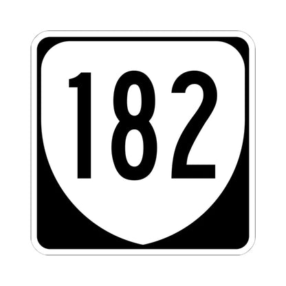 Virginia 182 1980 (Virginia) (Road Sign) STICKER Vinyl Kiss-Cut Decal 6 Inch White - The Sticker Space
