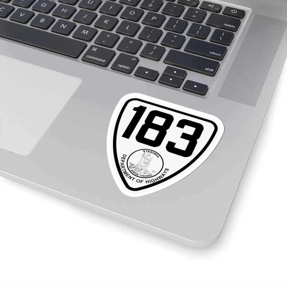 Virginia 183 1924 (Virginia) (Road Sign) STICKER Vinyl Kiss-Cut Decal - The Sticker Space