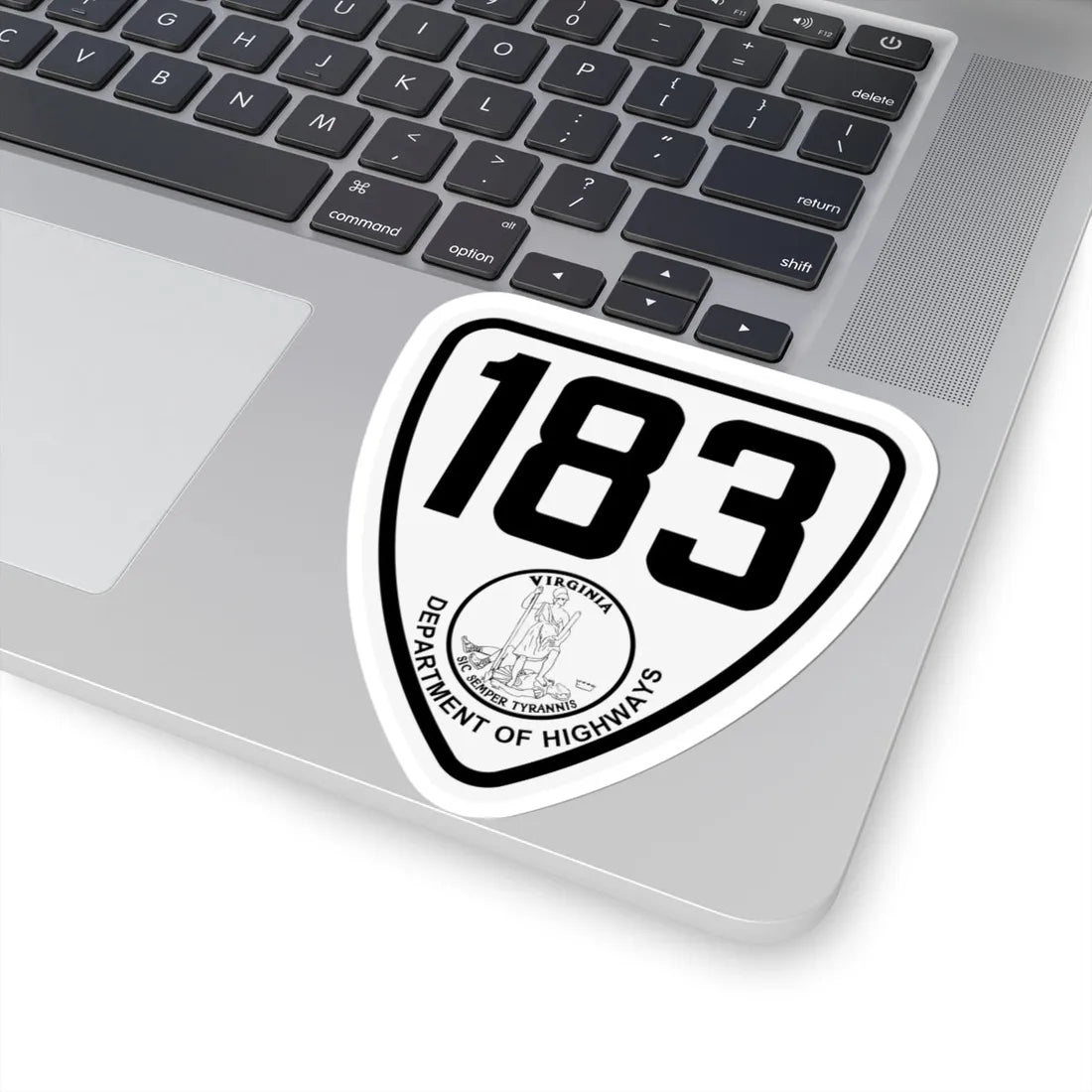 Virginia 183 1924 (Virginia) (Road Sign) STICKER Vinyl Kiss-Cut Decal - The Sticker Space