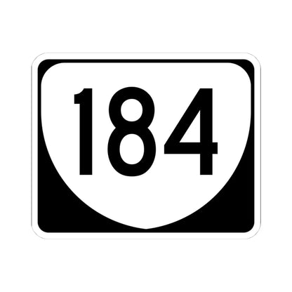 Virginia 184 (Virginia) (Road Sign) STICKER Vinyl Kiss-Cut Decal 4 Inch White - The Sticker Space