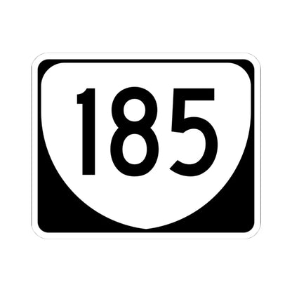 Virginia 185 (Virginia) (Road Sign) STICKER Vinyl Kiss-Cut Decal 4 Inch White - The Sticker Space